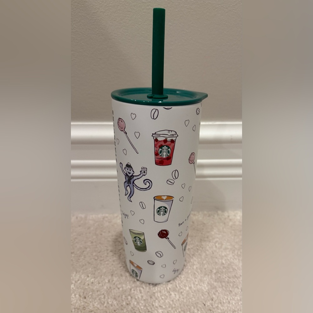 Starbucks X Roller Rabbit Coffeehouse Bonanza Stainless Steep Cold Cup
